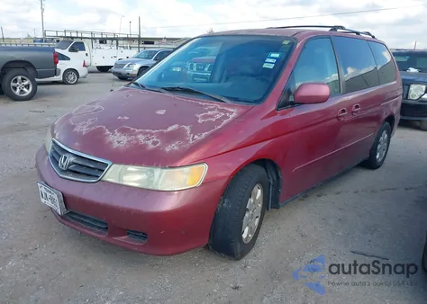 2002 Honda Odyssey Ex from USA, damaged, VIN 5FNRL18652B025672